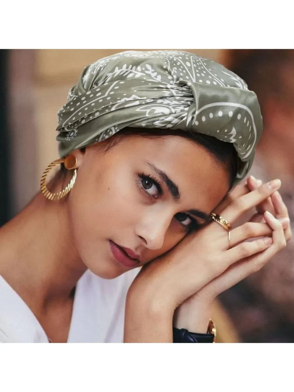 4PCS Silk Feel Head Scarves for Women | Satin Hair Wraps & Bandanas for Travel
